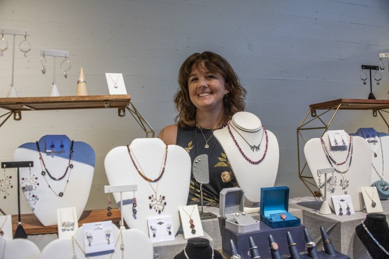 Alison Jefferies of J’Adorn designs shares her delicate and lightweight jewelry.
